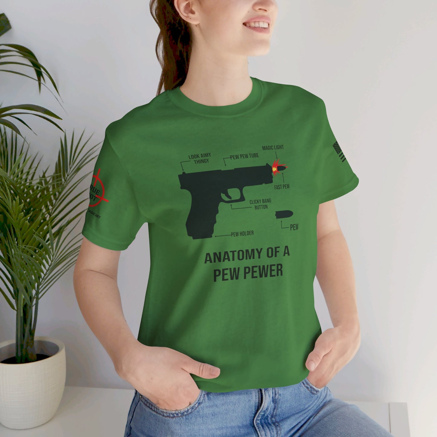 Anatomy Of A PEW PEWER - Unisex Jersey Short Sleeve Tee