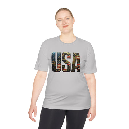 USA - Unisex Moisture Wicking Tee