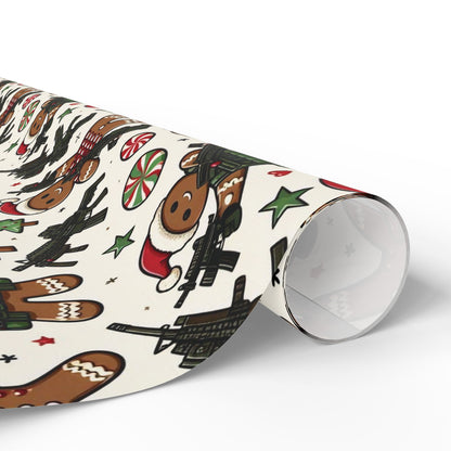 Festive Gingerbread Wrapping Paper for Holiday Gifts