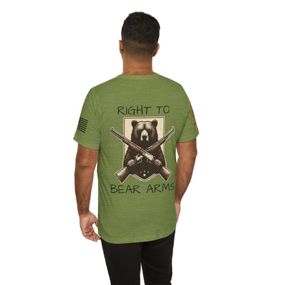 Right To Bear Arms (Rifle) - Unisex Jersey Short Sleeve Tee