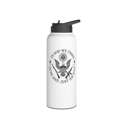 In God We Trust - Stainless Steel Water Bottle, Standard Lid