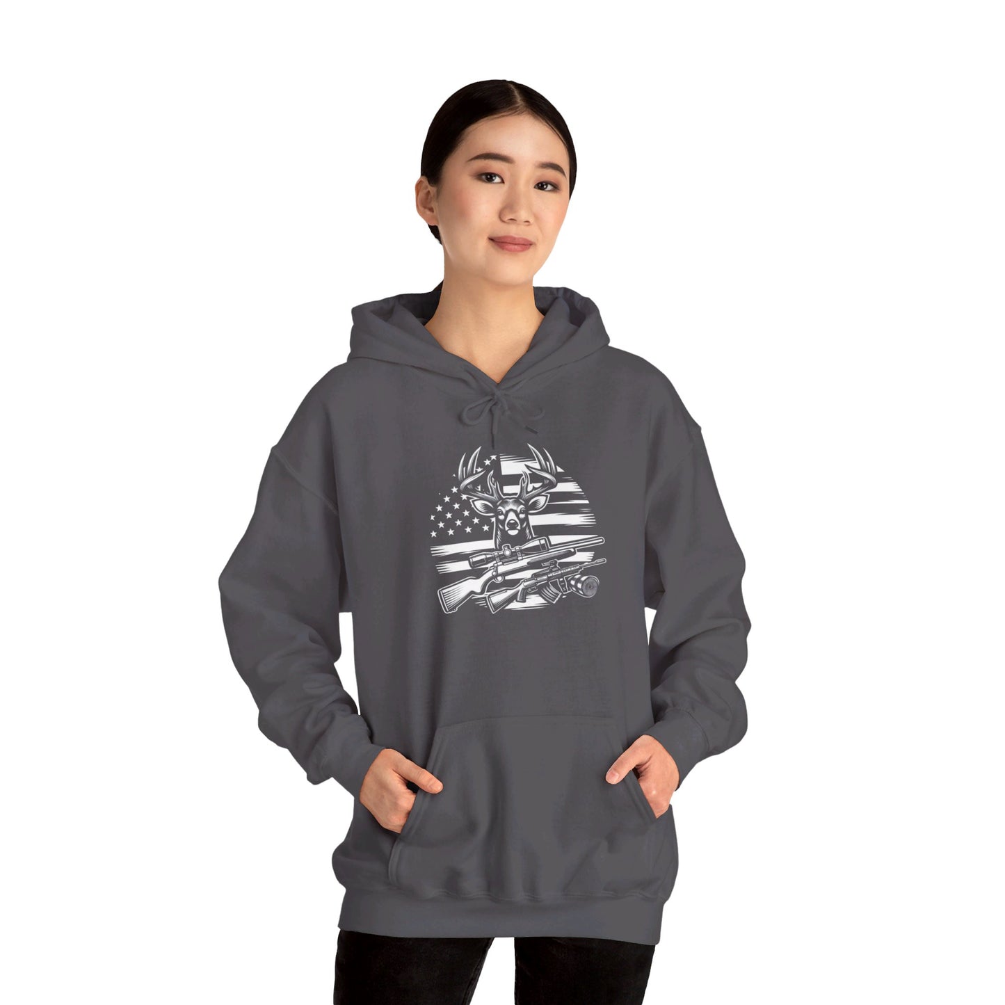 Deer Hunter - Unisex Heavy Blend™ Hooded Sweatshirt