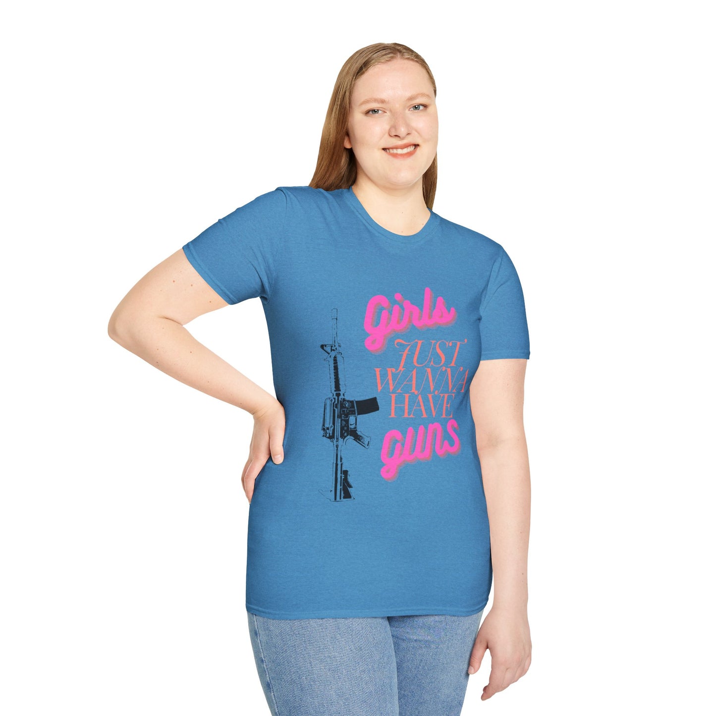 Girls Just Wanna Have Guns - Unisex Softstyle T-Shirt