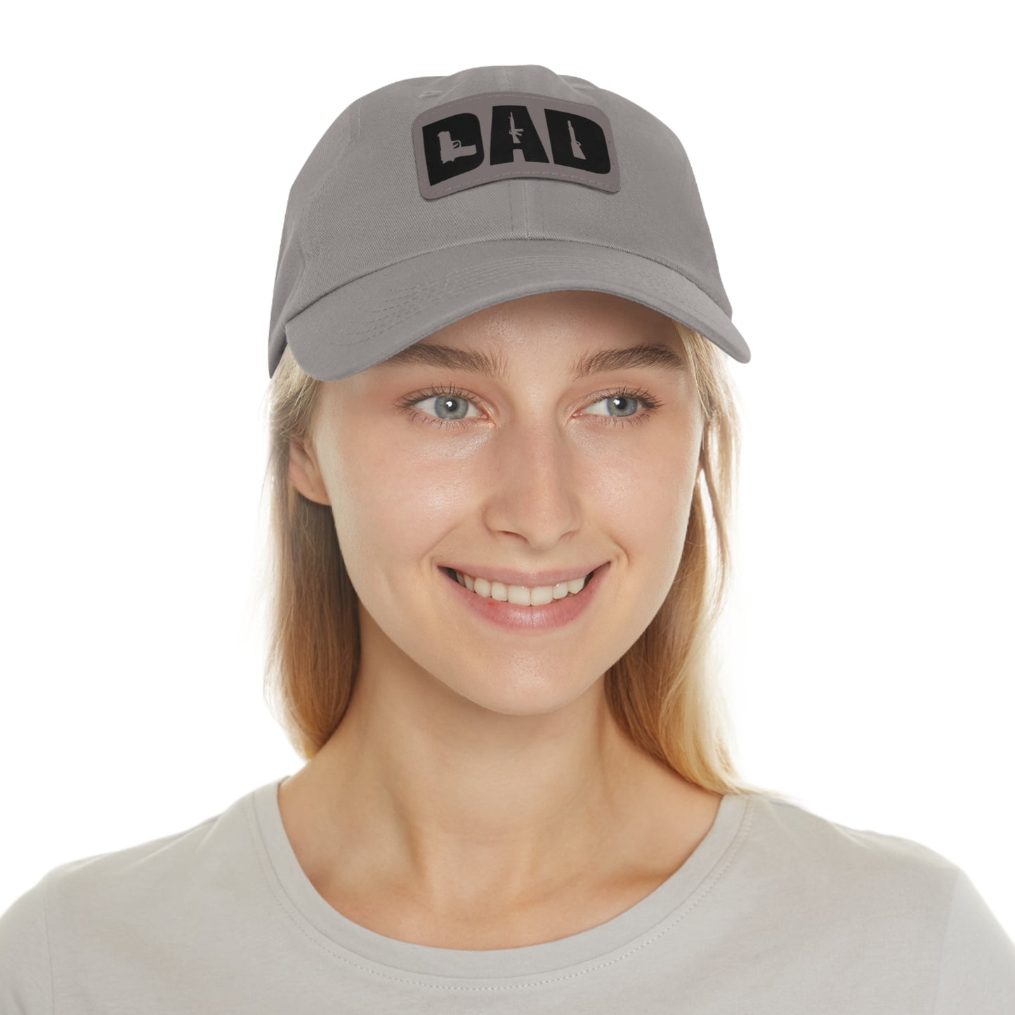 DAD -Hat with Leather Patch (Rectangle)