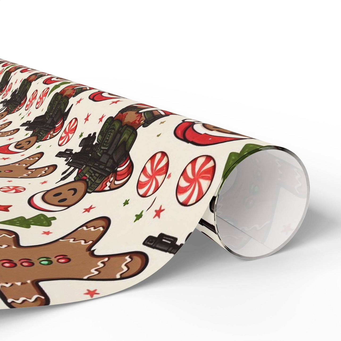 Festive Gingerbread Wrapping Paper Roll - Perfect for Holiday Gifting