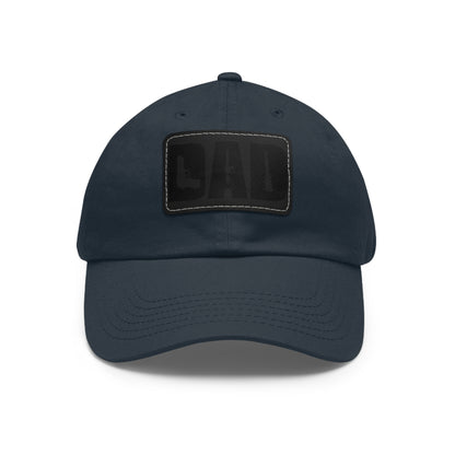 DAD -Hat with Leather Patch (Rectangle)