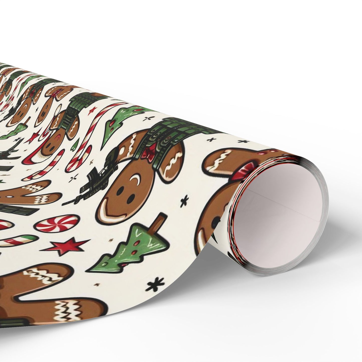 Festive Gingerbread Wrapping Paper for Holiday Gifts