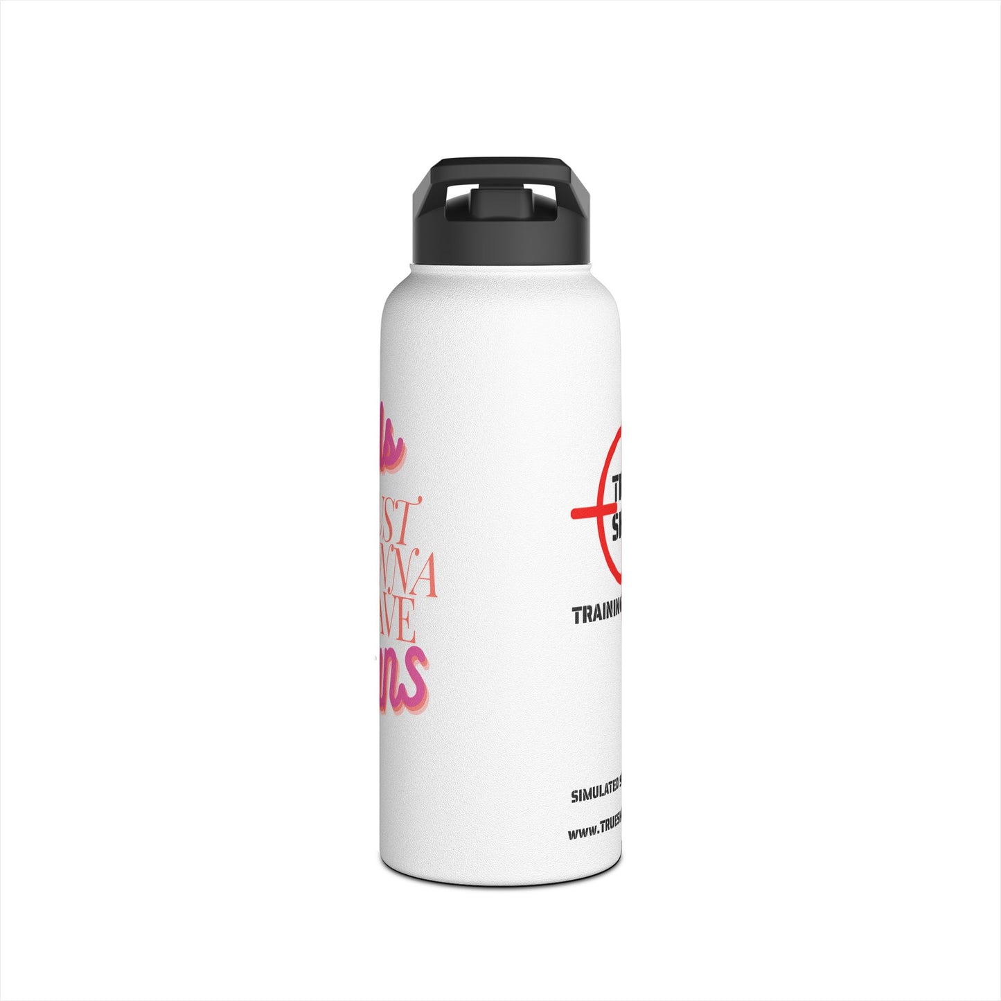 Girls Just Wanna Have GUNS - Stainless Steel Water Bottle, Standard Lid