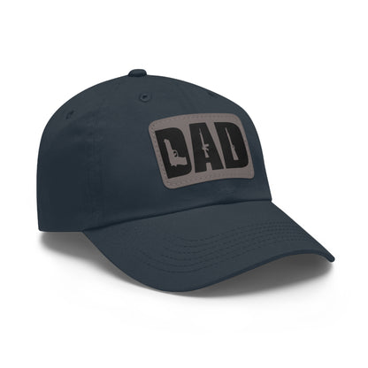 DAD -Hat with Leather Patch (Rectangle)