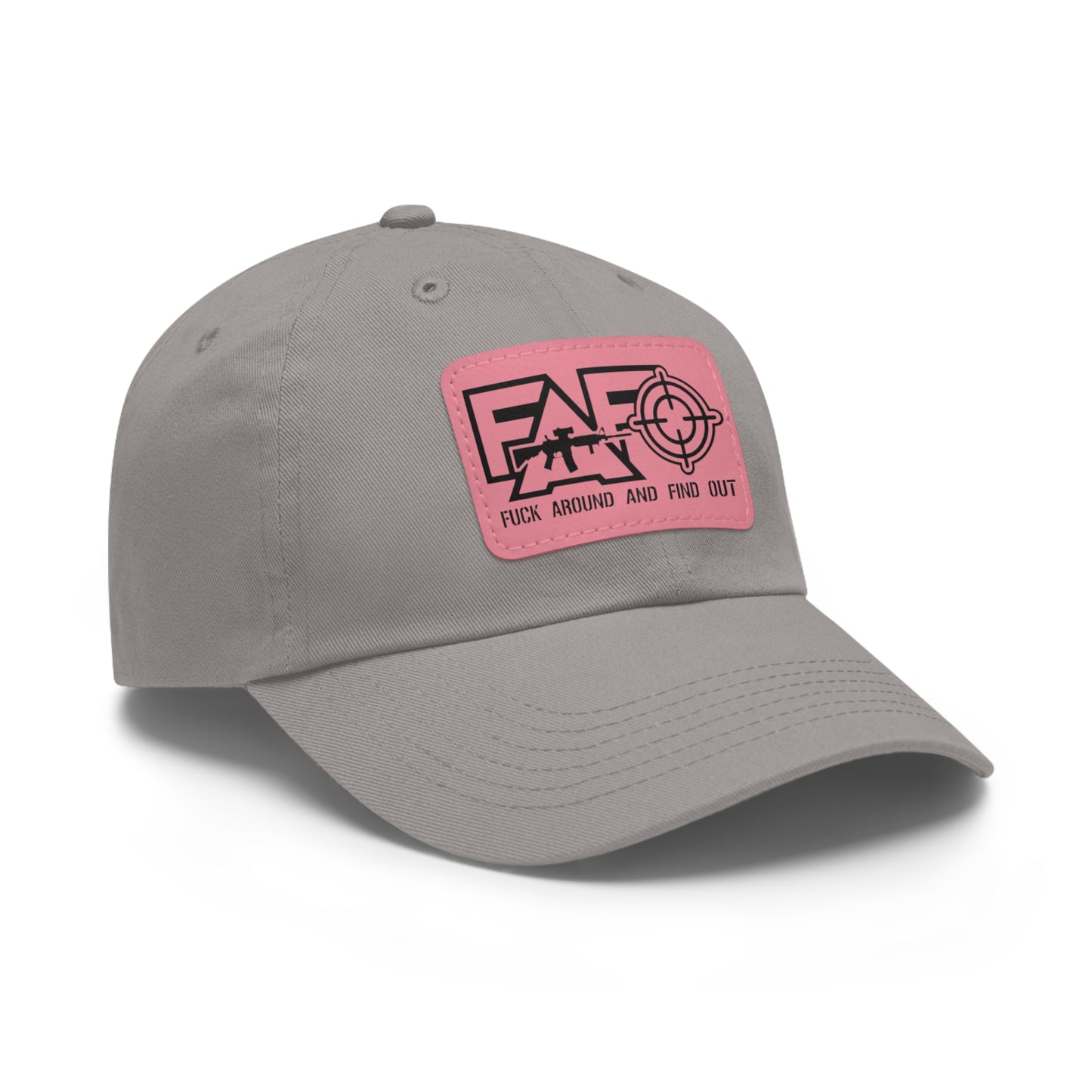 FAFO -Hat with Leather Patch (Rectangle)