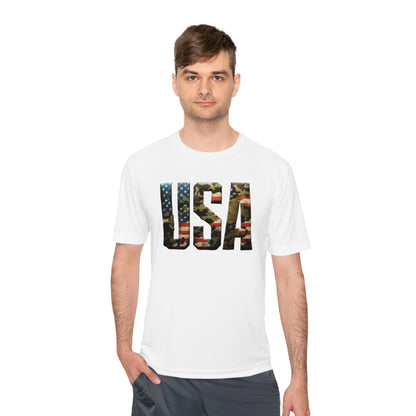 USA - Unisex Moisture Wicking Tee