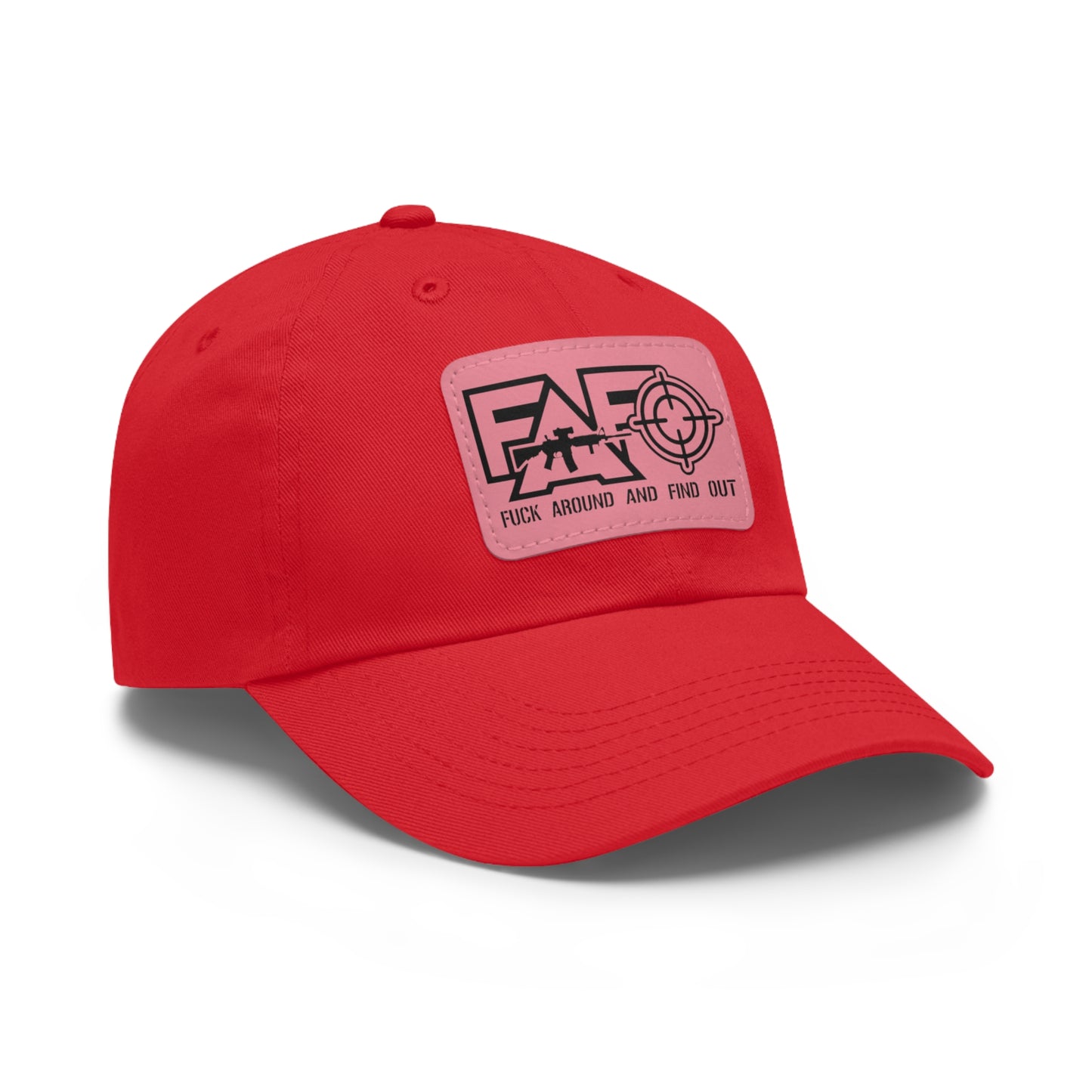 FAFO -Hat with Leather Patch (Rectangle)