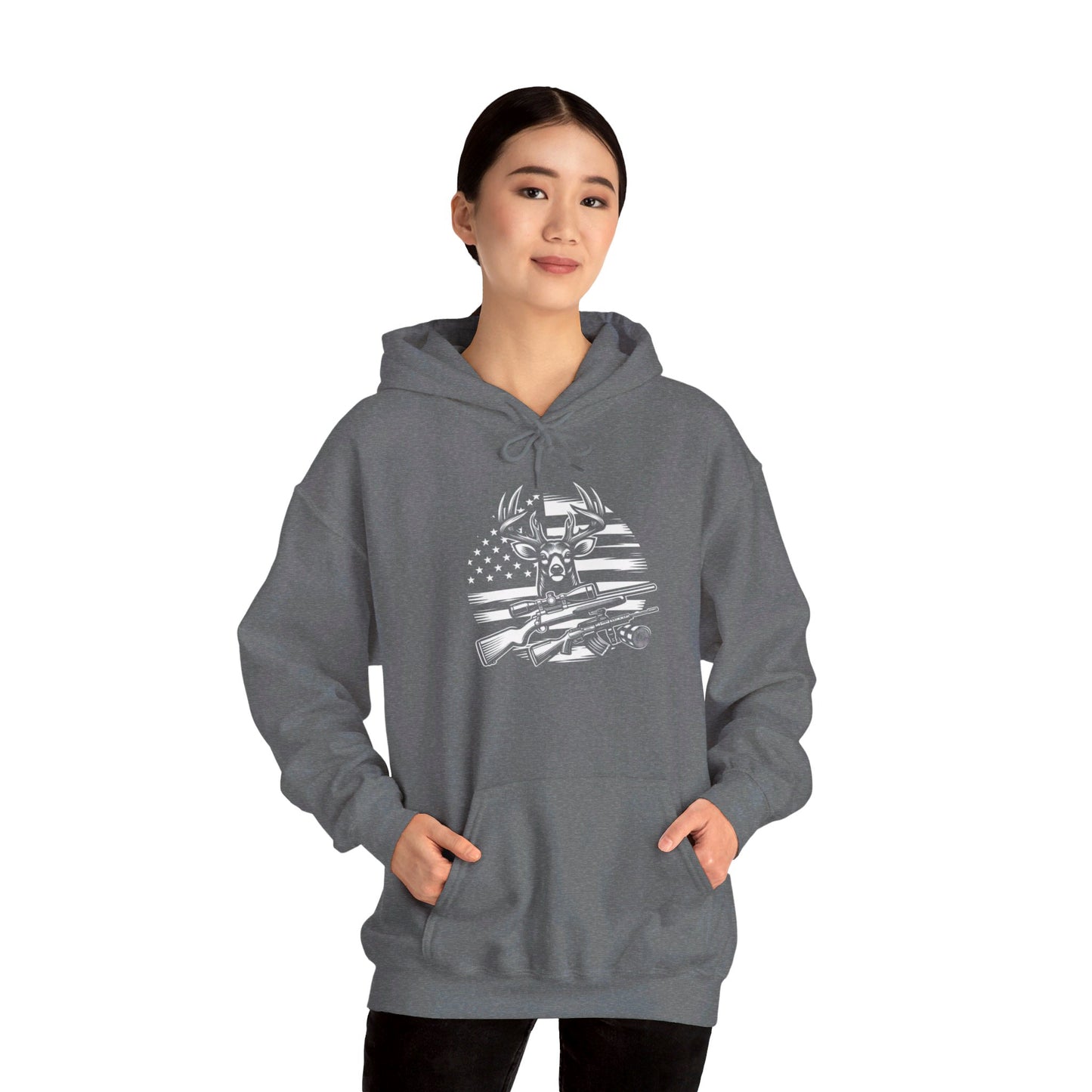 Deer Hunter - Unisex Heavy Blend™ Hooded Sweatshirt